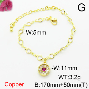 Fashion Copper Bracelet  F6B405099bbml-L002