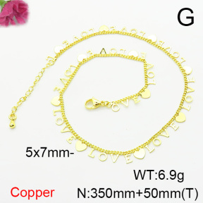 Fashion Copper Necklace  F6N200223bhia-L002
