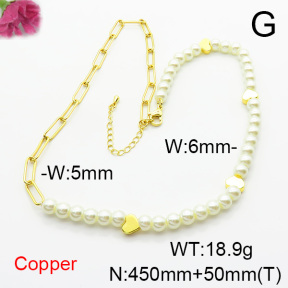 Fashion Copper Necklace  F6N300731vbnb-L002