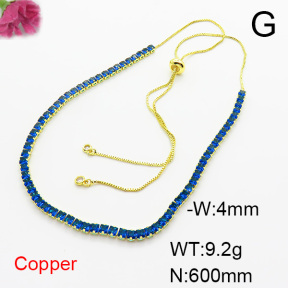 Fashion Copper Necklace  F6N404076vhkb-L002