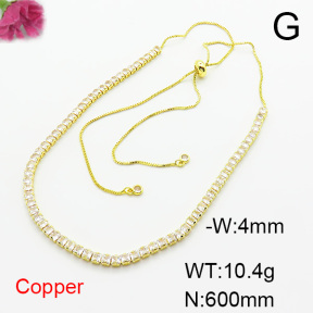 Fashion Copper Necklace  F6N404078ahjb-L002
