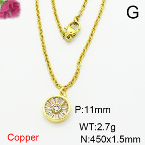 Fashion Copper Necklace  F6N404080vail-L002