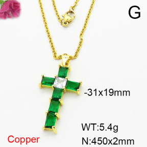 Fashion Copper Necklace  F6N404085aakl-L002