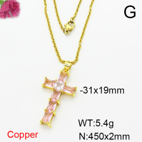 Fashion Copper Necklace  F6N404087aakl-L002