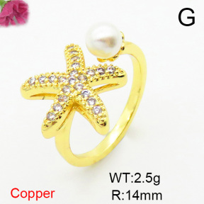 Fashion Copper Ring  F6R401071baka-L002