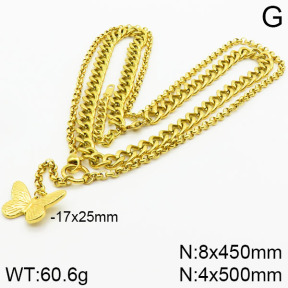 Stainless Steel Necklace  2N2001323bhil-669