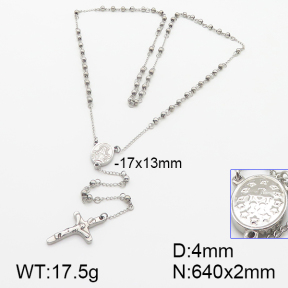 Stainless Steel Necklace  5N2001139bbov-382