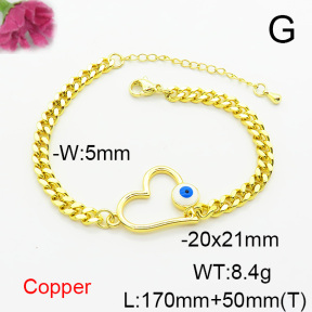 Fashion Copper Bracelet  F6B300720vbll-L024