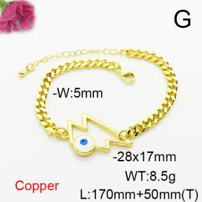 Fashion Copper Bracelet  F6B300723vbll-L024
