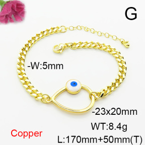 Fashion Copper Bracelet  F6B300726vbll-L024