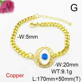 Fashion Copper Bracelet  F6B300727vbll-L024
