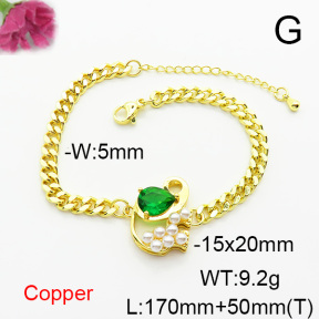 Fashion Copper Bracelet  F6B405103bbml-L024
