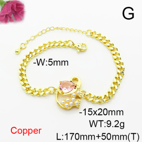 Fashion Copper Bracelet  F6B405105bbml-L024