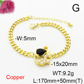 Fashion Copper Bracelet  F6B405108bbml-L024
