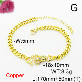 Fashion Copper Bracelet  F6B405112bbml-L024