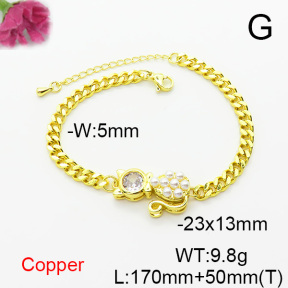 Fashion Copper Bracelet  F6B405113bbml-L024