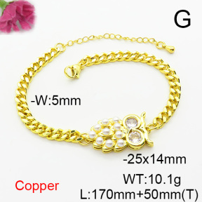 Fashion Copper Bracelet  F6B405114bbml-L024