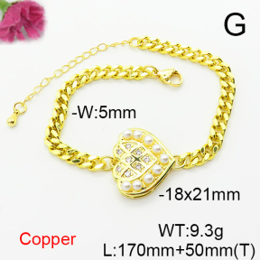 Fashion Copper Bracelet  F6B405116bbml-L024