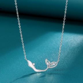 925 Silver Necklace  Weight:2.4g  P:28*13mm N:40+5cm  JN1622aipl-Y11  NB1002442