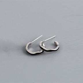 925 Silver Earrings  Weight:1.1g  12.5mm  JE1685vhmo-Y10  EH1354