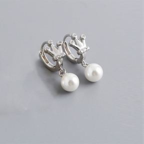 925 Silver Earrings  Weight:2.0g  6*7.5mm  JE1687aiio-Y10  EH1362