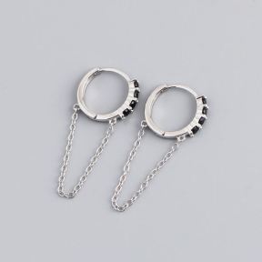 925 Silver Earrings  Weight:1.35g  13.5*30mm  JE1691vhnl-Y10  EH1385