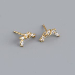 925 Silver Earrings  Weight:0.71g  11.2mm  JE1698bhho-Y10  EH1387