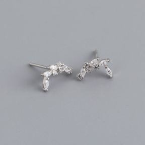 925 Silver Earrings  Weight:0.71g  11.2mm  JE1699bhho-Y10  EH1387