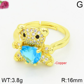 Fashion Copper Bear Rings  TR2000039vbpb-J111