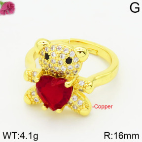 Fashion Copper Bear Rings  TR2000040vbpb-J111