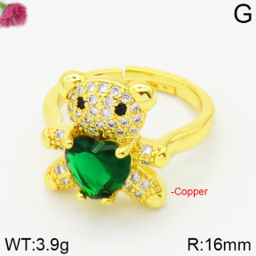 Fashion Copper Bear Rings  TR2000041vbpb-J111