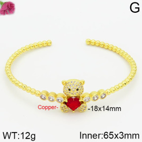 Fashion Copper Bear Bangles   TZ2000105vhov-J111