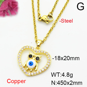 Fashion Copper Necklace  F6N404090avja-L024