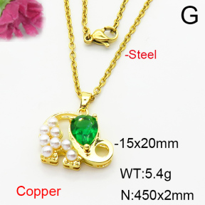 Fashion Copper Necklace  F6N404107aajl-L024