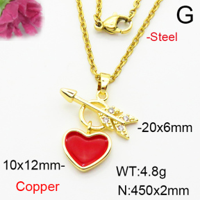 Fashion Copper Necklace  F6N404112avja-L024
