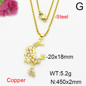 Fashion Copper Necklace  F6N404114baka-L024