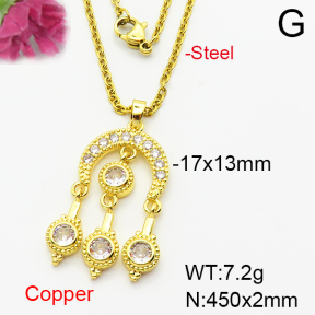 Fashion Copper Necklace  F6N404115baka-L024