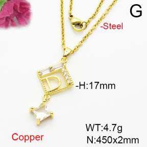 Fashion Copper Necklace  F6N404116aajl-L024