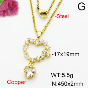 Fashion Copper Necklace  F6N404118baka-L024