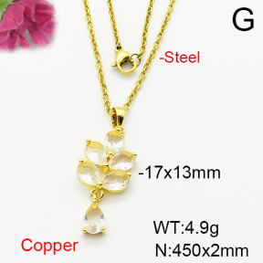Fashion Copper Necklace  F6N404124baka-L024
