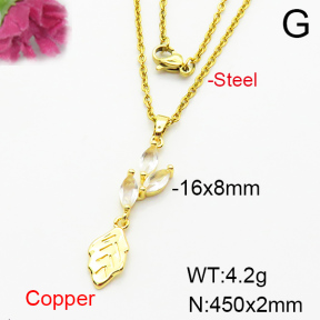 Fashion Copper Necklace  F6N404128aajl-L024