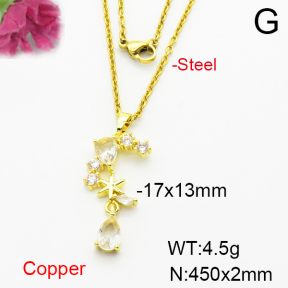 Fashion Copper Necklace  F6N404130aajl-L024