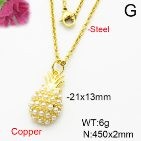 Fashion Copper Necklace  F6N404140baka-L024