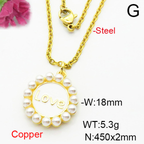Fashion Copper Necklace  F6N404142aajl-L024