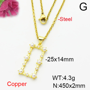 Fashion Copper Necklace  F6N404143aajl-L024