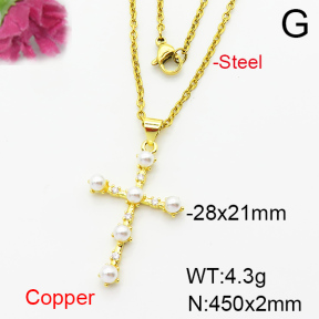 Fashion Copper Necklace  F6N404146aajl-L024