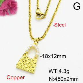 Fashion Copper Necklace  F6N404152aajl-L024