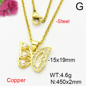 Fashion Copper Necklace  F6N404158aajl-L024