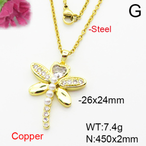 Fashion Copper Necklace  F6N404161baka-L024