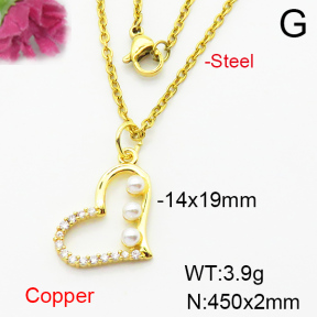 Fashion Copper Necklace  F6N404167aajl-L024